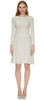 THE FOLD - Camelot Dress White Tweed - Designer Dress hire