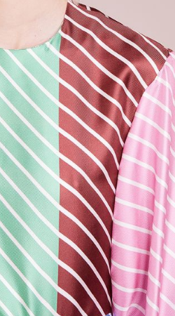 TIBI - Delfina Stripe Maxi Dress - Designer Dress hire