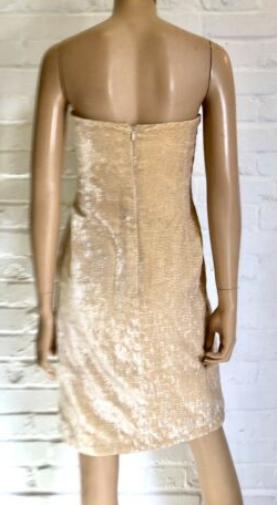 TOMASZ STARZEWSKI - Crushed Velvet Bustier Dress - Designer Dress hire
