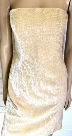 TOMASZ STARZEWSKI - Crushed Velvet Bustier Dress - Designer Dress hire