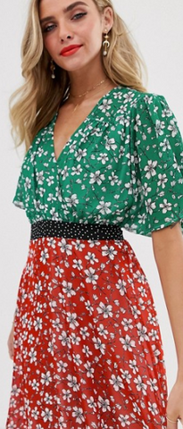 TWISTED WUNDER - Mix Match Floral Dress - Designer Dress hire