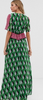 TWISTED WUNDER - Green Geo Print Maxi - Designer Dress hire