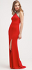 UNIQUE - Lipstick Red Gown - Designer Dress hire