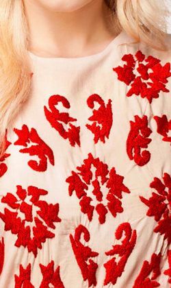 VANESSA BRUNO - Decorative Embroidery Dress - Designer Dress hire