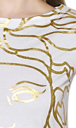 VERSACE - Medusa Printed Dress - Designer Dress hire