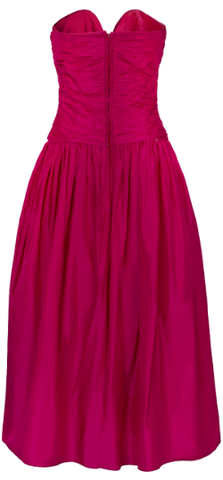 VINTAGE - Magenta Cocktail Dress - Designer Dress hire