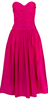 VINTAGE - Magenta Cocktail Dress - Designer Dress hire