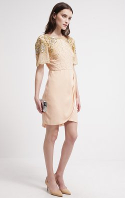 VIRGOS LOUNGE - Millie Nude Cocktail Dress - Designer Dress hire