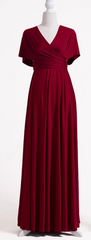 WILLOW & PEARL - Willow Multiway Claret Dress - Designer Dress Hire