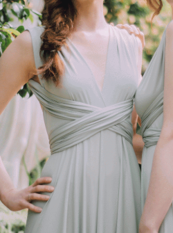WILLOW & PEARL - Willow Multiway Sage Dress - Designer Dress hire