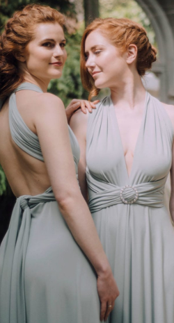 WILLOW & PEARL - Willow Multiway Sage Dress - Designer Dress hire