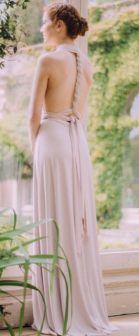 WILLOW & PEARL - Willow Multiway Blush Dress - Designer Dress hire
