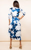 DANCING LEOPARD - Yondal Dress Navy Bloom - Designer Dress hire