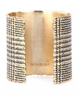 YVES SAINT LAURENT - Glen Check Cuff - Designer Dress hire