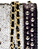 ANGEL JACKSON - Studded Sequin Satchel - Designer Dress hire