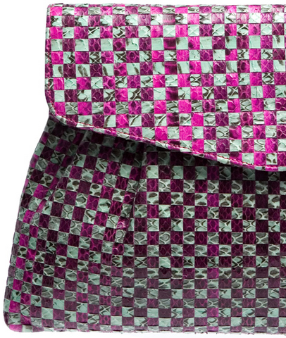 ANGEL JACKSON - Woven Atena Clutch - Designer Dress hire