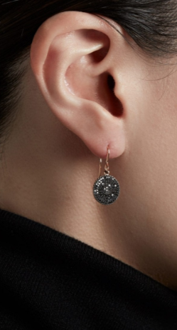 ASTLEY CLARKE - Icon Black Diamond Earrings - Designer Dress hire