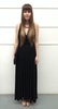 BUTTER BY NADIA - Jersey Gown Black - Designer Dress hire