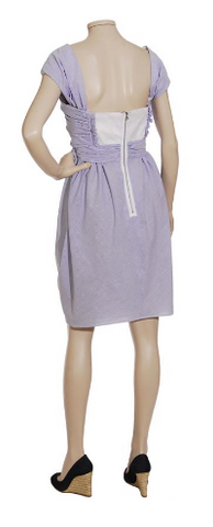 CARVEN - Striped Cut Out Dress - Designer Dress hire