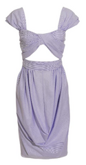 CARVEN - Striped Cut Out Dress - Designer Dress Hire