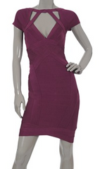 HERVE LEGER - Fushia Dress - Designer Dress Hire