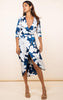 GHOST - Marley Floral Blue Dress - Designer Dress hire 