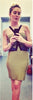 HERVE LEGER - Two Tone Bandage Dress - Designer Dress hire