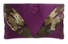 WILBUR AND GUSSIE - Tinker Clutch - Purple - Designer Dress hire