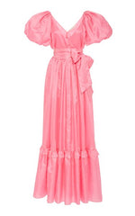 LOVE SHACK FANCY - Ida Ruffled Taffeta Gown - Rent Designer Dresses at Girl Meets Dress