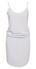 LITTLE MISTRESS - Wrap Front Dress Silver - Designer Dress hire 