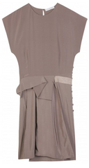 RICHARD NICOLL - Taupe Drape Dress - Designer Dress Hire