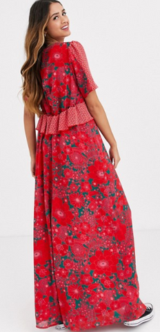 TWISTED WUNDER - Vivid Floral Maxi Dress - Designer Dress hire