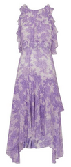 WHISTLES - Anne Lilac Print Dress - Designer Dress Hire