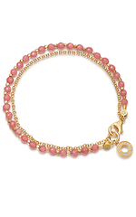 ASTLEY CLARKE - Rose Quartzite Biography Bracelet - Designer Dress Hire