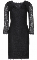 DIANE VON FURSTENBERG - Zarita Lace Dress Black - Designer Dress Hire