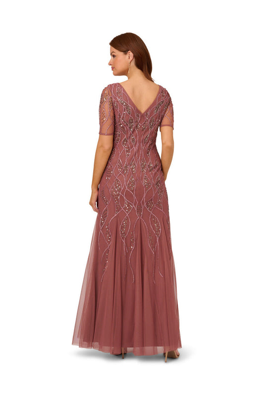 Beaded covered gown