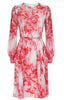 BEULAH - Sabitri Red Roses Dress - Designer Dress hire