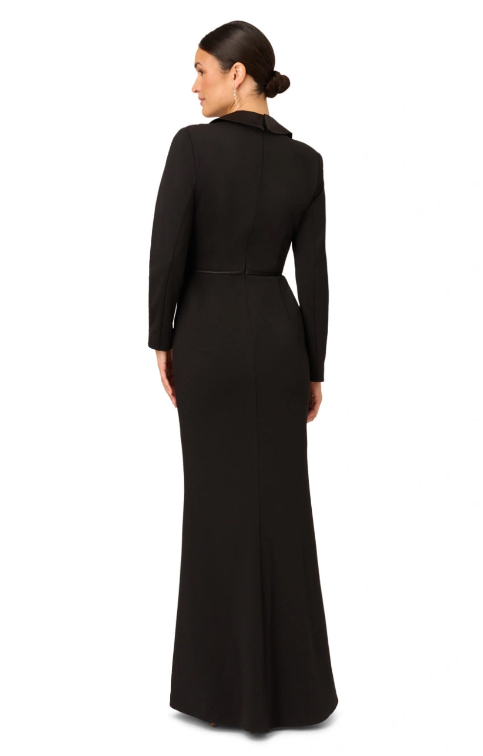 Tuxedo Gown With Jewel Buttons