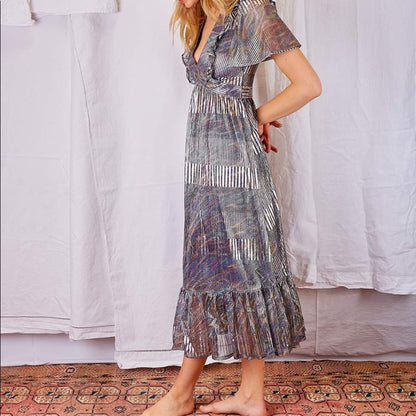 Brigitte Lurex Dress