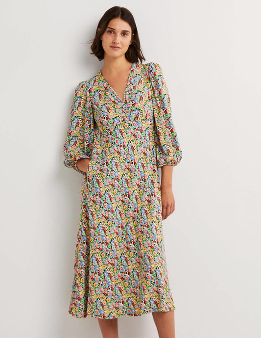 Flora Illusion Tea Dress