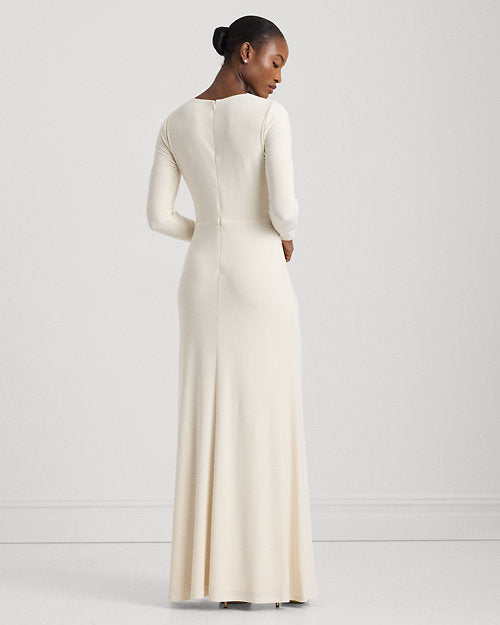 Nadira Cream Twist Gown