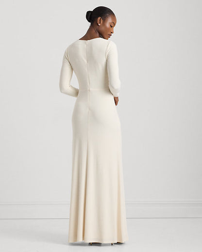Nadira Cream Twist Gown