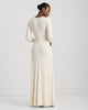 RALPH LAUREN - Nadira Cream Twist Gown - Designer Dress hire