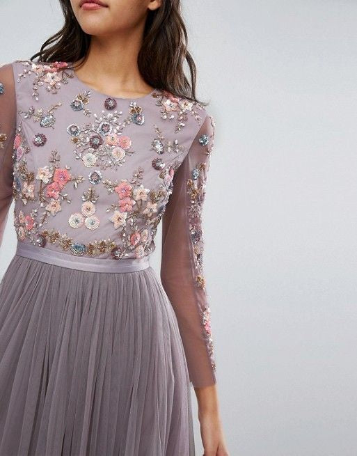 Ditsy Scatter Tulle Gown