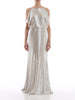 RALPH LAUREN - Metallic Cold-Shoulder Gown - Designer Dress hire