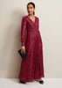 PHASE EIGHT - Petite Amily Pink Sequin Maxi Dress - Designer Dress hire