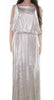 RALPH LAUREN - Metallic Cold-Shoulder Gown - Designer Dress hire