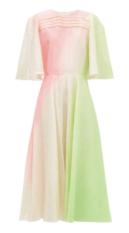 Raeya Ombré Satin Dress