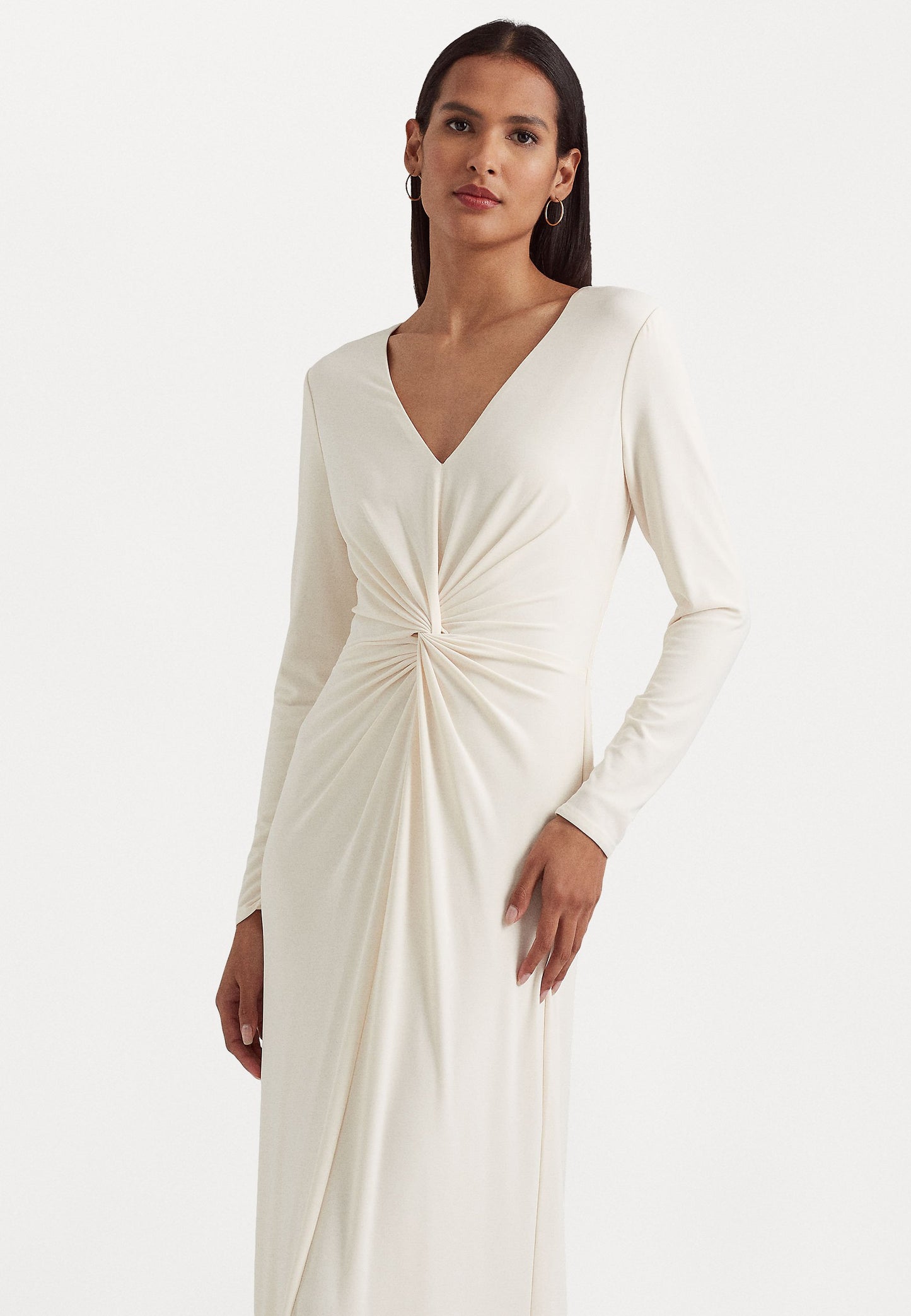 Nadira Cream Twist Gown