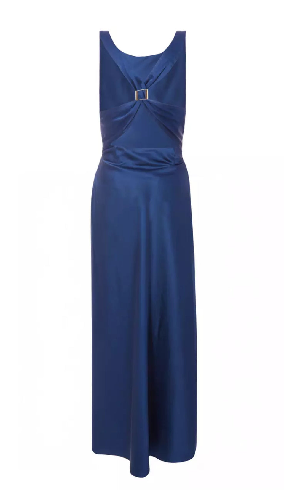 Navy Ruched Midaxi Dress